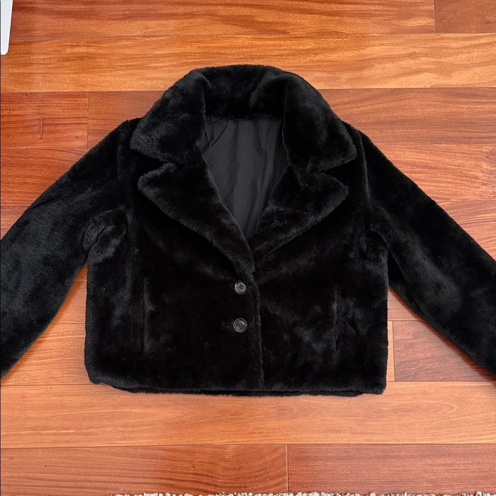 Maralyn & Me Black Teddy Jacket - Picture 1 of 8